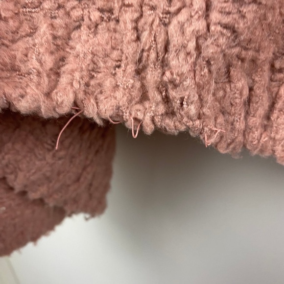 Free People Saturday Morning Cardigan Oversized Wool Blend Mauve Size XS/S - Picture 9 of 10